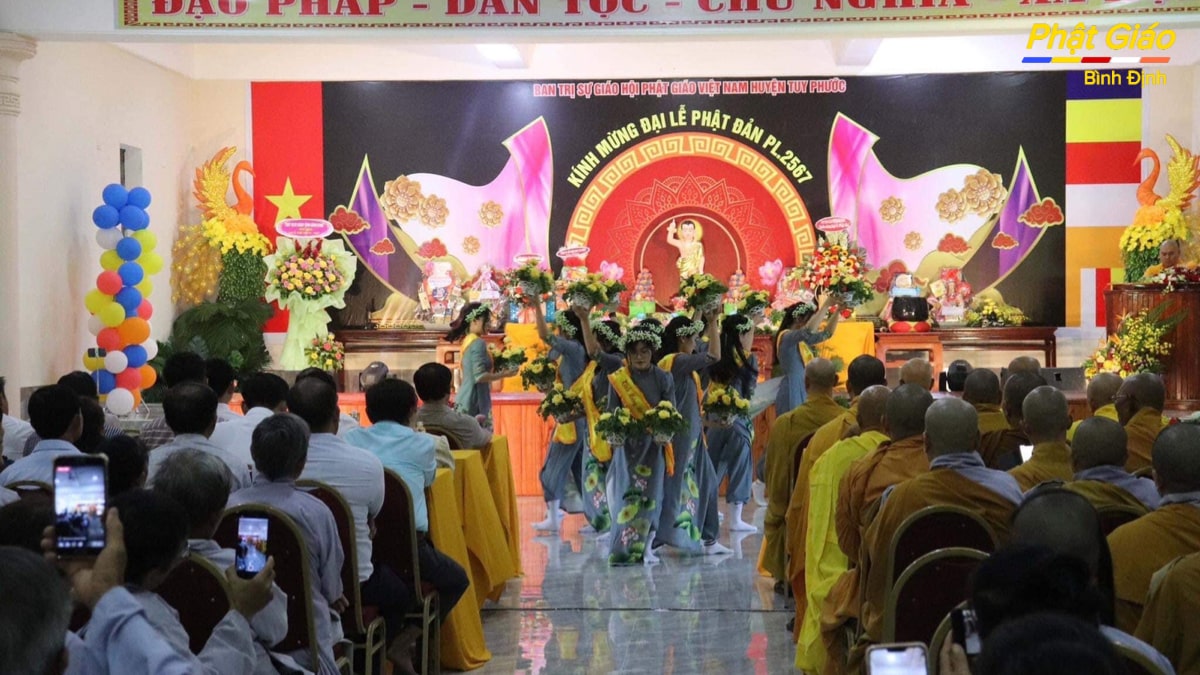 Tuy Phước: Ban Trị sự trang nghiêm tổ chức Đại lễ Phật đản PL. 2567
